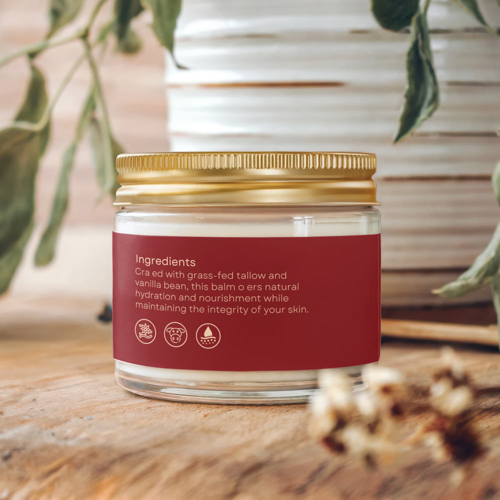 Whipped Grass-Fed Tallow Balm with Vanilla Bean