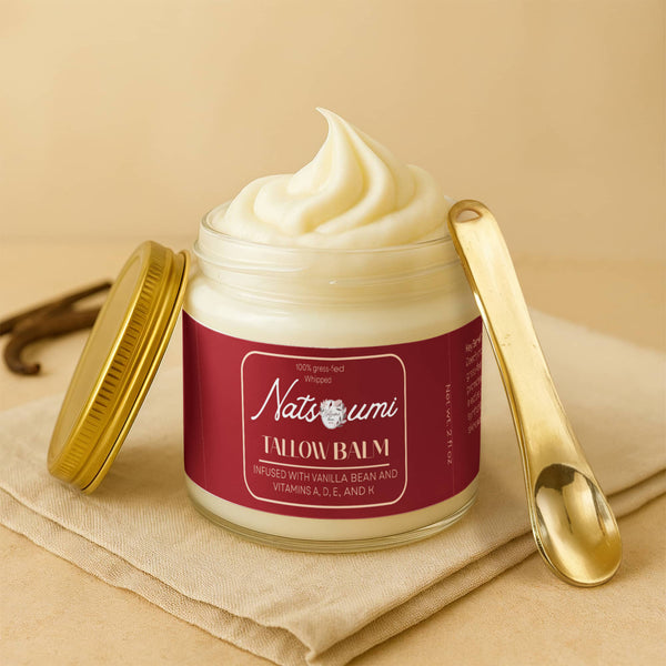 Whipped Grass-Fed Tallow Balm with Vanilla Bean