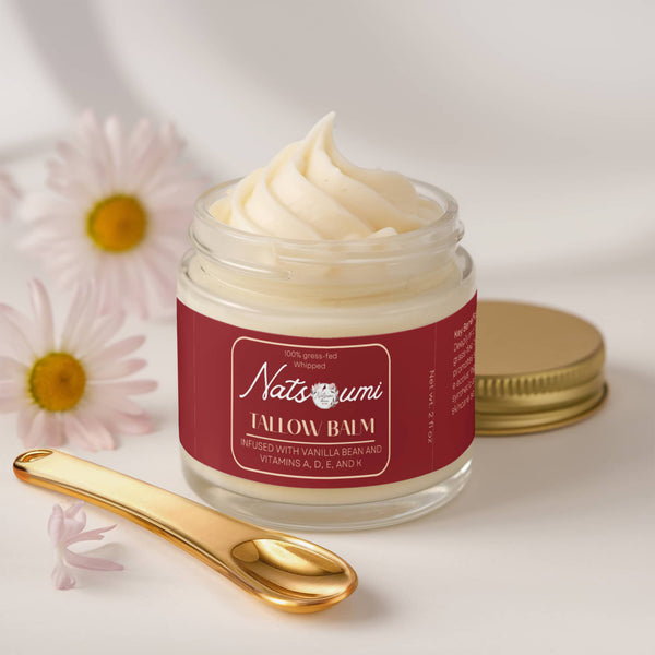 Whipped Grass-Fed Tallow Balm with Vanilla Bean